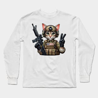 Tactical Cat Long Sleeve T-Shirt